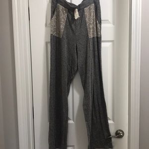 Lace and Grey sweatpants